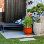 Wellnesstuin met kunstgras