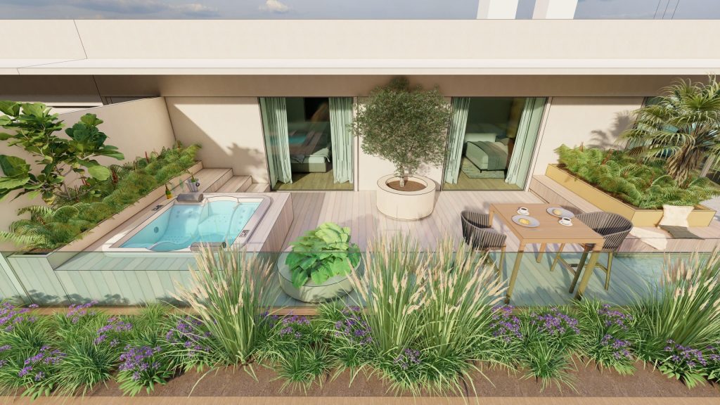 Jacuzzi-wellness-tuin